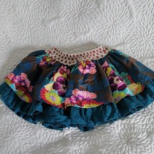 Persnickety Girls 6 Floral Ruffle Skirt